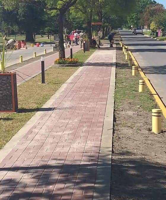 El Municipio de General Galarza utiliza adoquines para sus plazas y paseos
